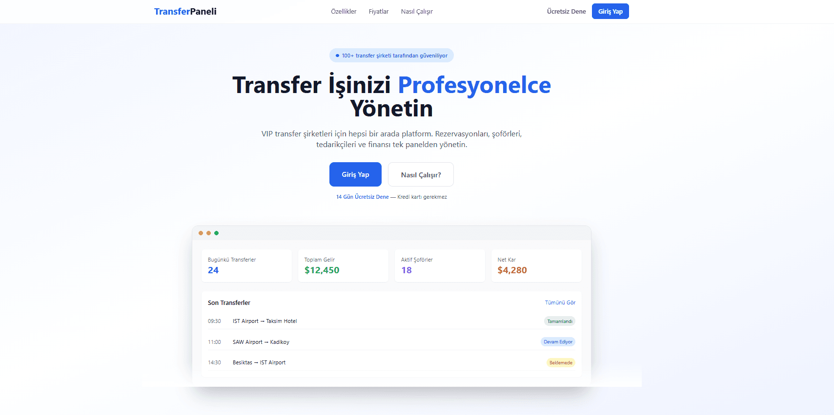 Transfer Paneli